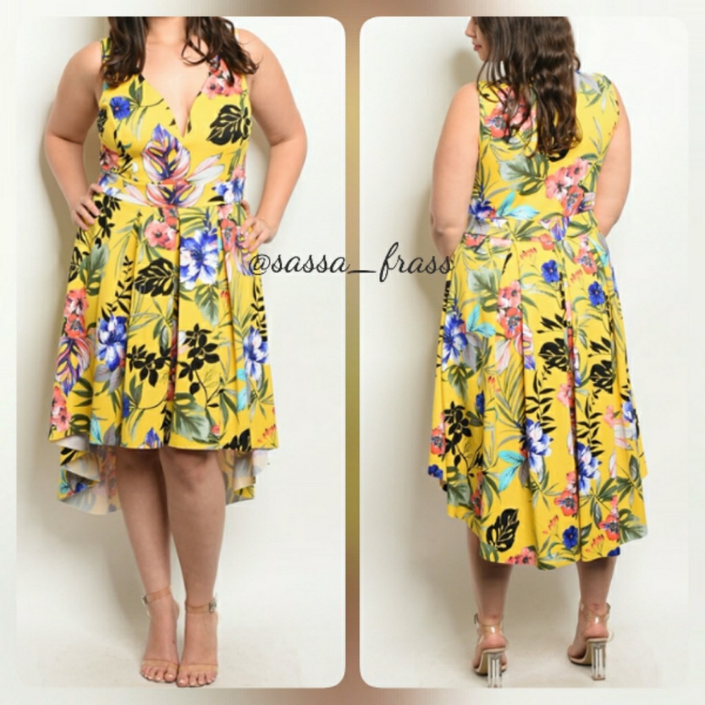 ‼️SALE‼️ Plus Hi-Lo Dress, 2X AND 3X avail